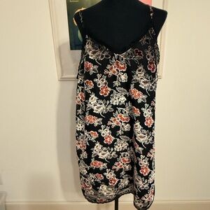 American Eagle Outfitters Black Dress with Floral Pattern